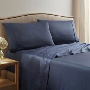 4 Piece Sheet Set Queen Size Blue New!